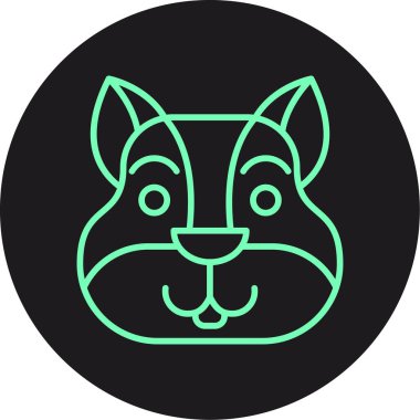 vektör köpek simgesi çizimi