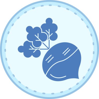 Bir ağaç simgesinin vektör illüstrasyonu