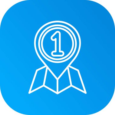 Madalya simgesi soyut bir grupta izole edildi