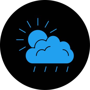 Bulut. Web simgesi basit illüstrasyon