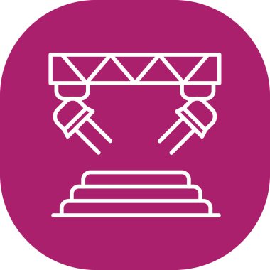 Modern bir simgenin vektör illüstrasyonu