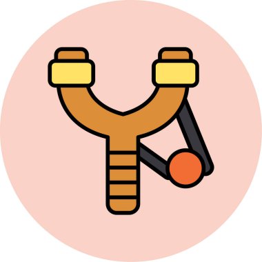 Bir ip simgesinin vektör illüstrasyonu