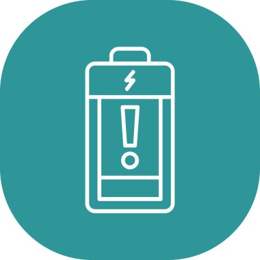 Pil simgesinin vektör illüstrasyonu