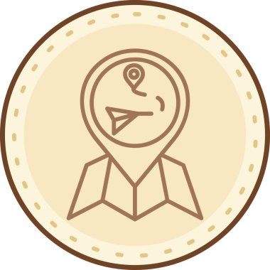 harita pin vektör simgesi modern illüstrasyon tasarımı