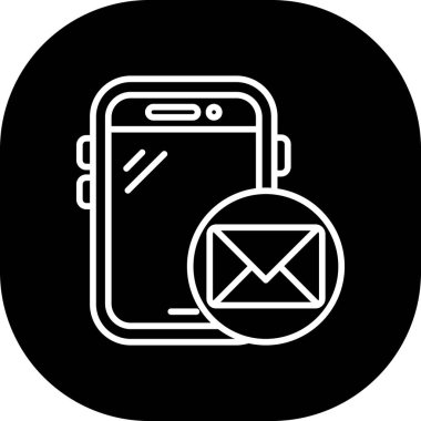 ileti ikonu vektör illüstrasyonu