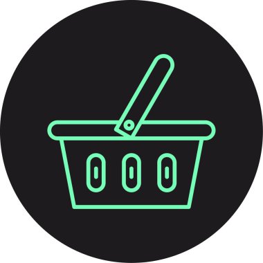 alışveriş simgesi vektör illüstrasyonu