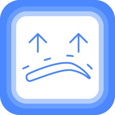 kızgın duygu simgesi vektör çizimi