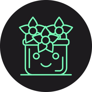 Noel 'de. Web simgesi basit illüstrasyon