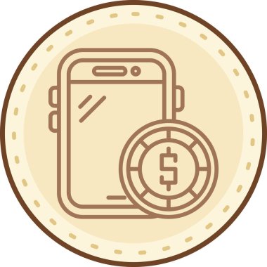 Sikke Simgesi vektör illüstrasyonu