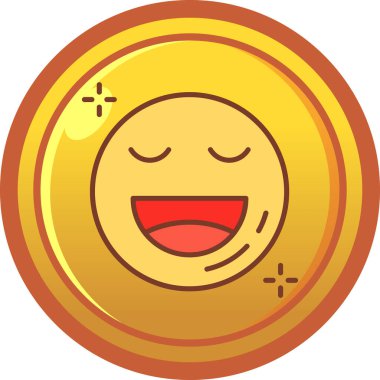 bozuk para yüz simgesi simgesi