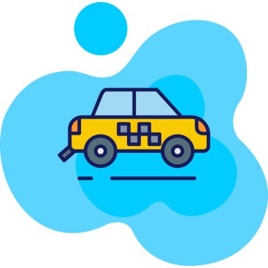 - Araba. Web simgesi basit tasarım