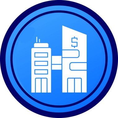 İş ve finans simgesinin vektör illüstrasyonu