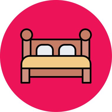 Mobilya simgesinin vektör illüstrasyonu