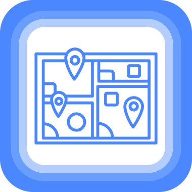 konum simgesi vektör illüstrasyonu