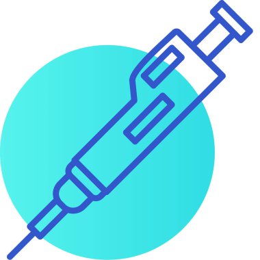 Şırınga web simgesi basit tasarımı