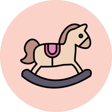 at simgesi vektör illüstrasyonu