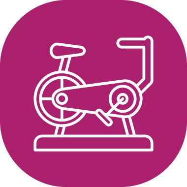 Sabit Bisiklet simgesi, vektör illüstrasyonu basit tasarım