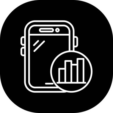 Akıllı telefonun vektör simgesi çizimi