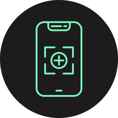 akıllı telefon simgesi vektör illüstrasyonu