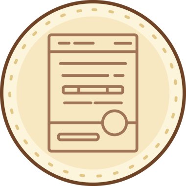 Bir kitap simgesinin vektör illüstrasyonu