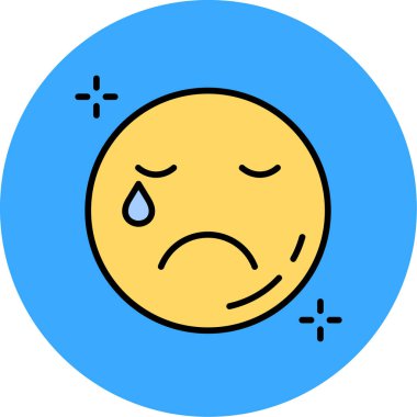 vektör emoji simgesi çizimi