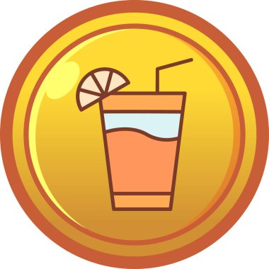 içki ikonu vektör illüstrasyonu