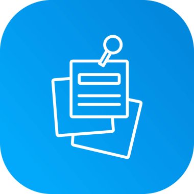 belge dosya simgesi vektör illüstrasyonu