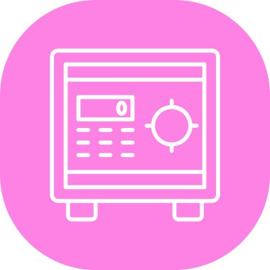 Bir banka simgesinin vektör illüstrasyonu