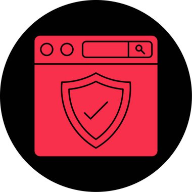 Ev güvenliğinin vektör simgesi