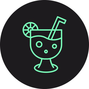 vektör kokteyl illüstrasyonu