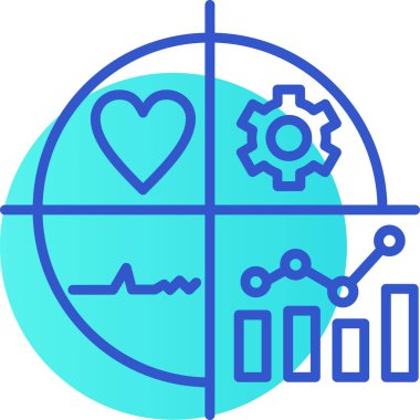 Kalp. Web simgesi basit illüstrasyon