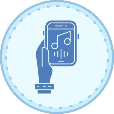 akıllı telefon simgesi vektör illüstrasyonu