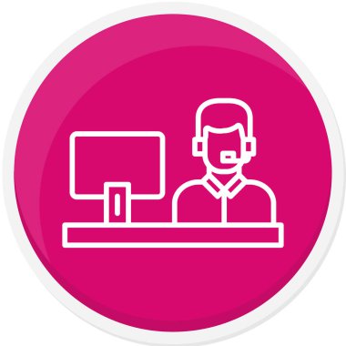 Modern simgenin vektör illüstrasyonu