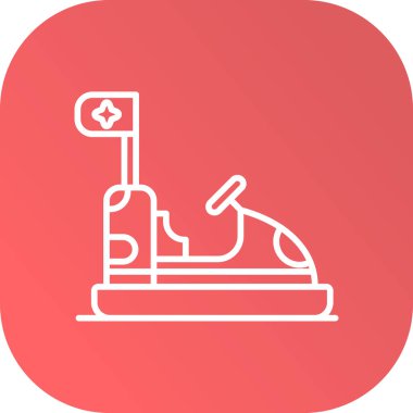 Uzun gölgeli beyaz çizgi mikroskobu simgesi. Kimya, farmasötik ilaç, mikrobiyoloji büyütme aracı. Kırmızı daire düğmesi. vektör illüstrasyonu