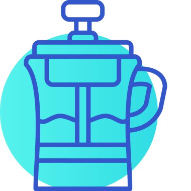 çay fincanı simgesi, vektör illüstrasyonu