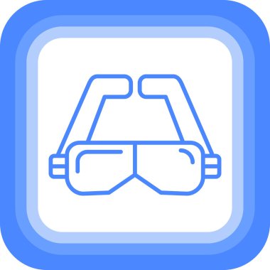 Gözlük gözlüğü gözlüğü simgesi tam biçiminde