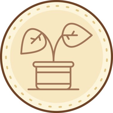 Kahve. Web simgesi basit illüstrasyon