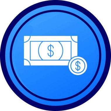 Bozuk para. Web simgesi basit illüstrasyon