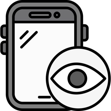 Göz simgesi, vektör illüstrasyonu