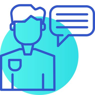 İnsan simgesinin vektör illüstrasyonu