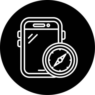 vektör pusula ico, vektör illüstrasyonu