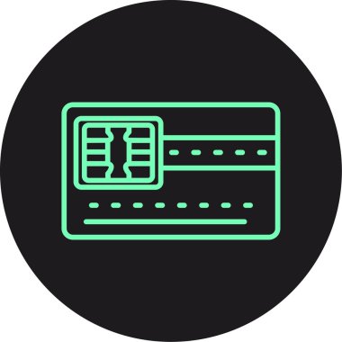 vektör kredi kartı ico