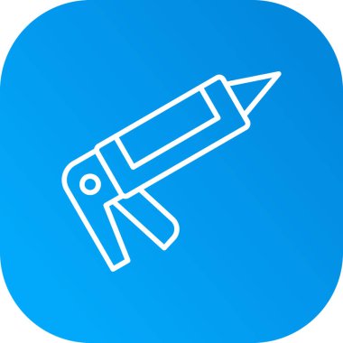 Boya fırçası çizgi simgesinin vektör çizimi.