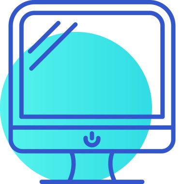 Dizüstü bilgisayar simgesi vektör çizimi