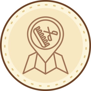 Rozet simge vektör çizim