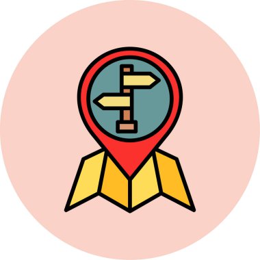 harita pin vektör simgesi