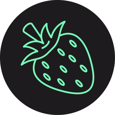 Bir ananasın vektör simgesi çizimi