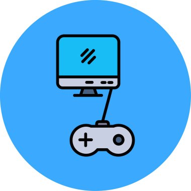 Oyun kolu. Web simgesi basit illüstrasyon