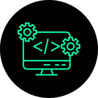 seo modern simge çizgi tasarımının vektör illüstrasyonu