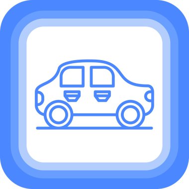 - Araba. Web simgesi basit illüstrasyon